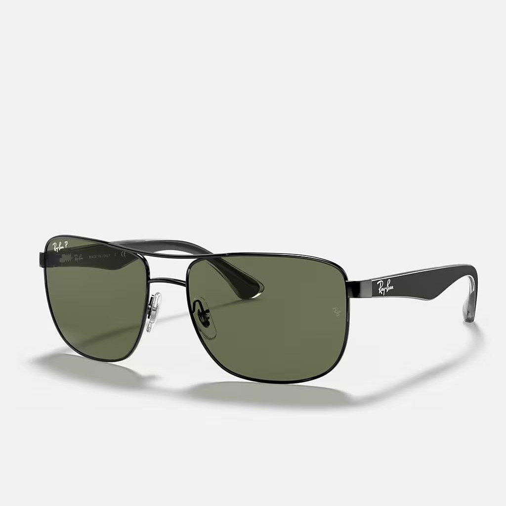 Kính Ray-Ban Rb3533 Polarized Đen Xanh Lá