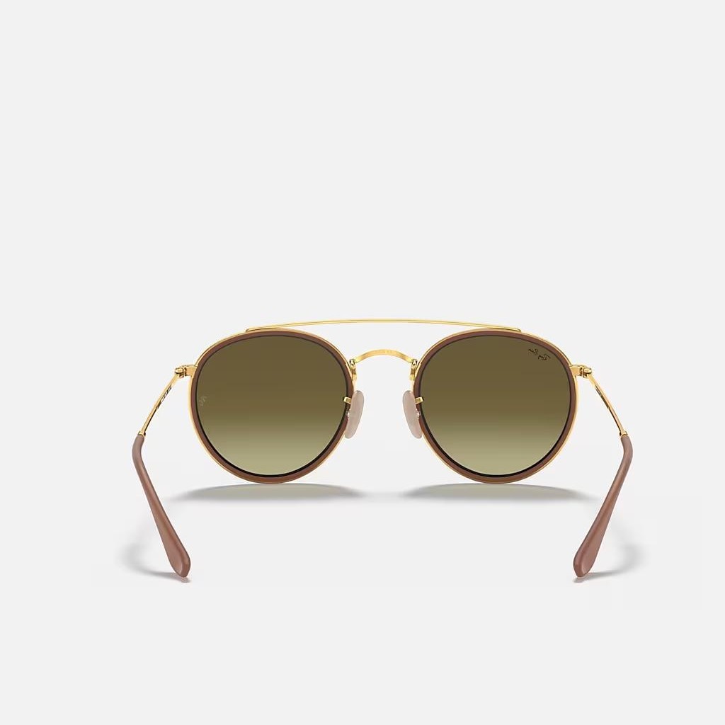 Kính Ray-Ban Round Double Bridge Vàng Hồng