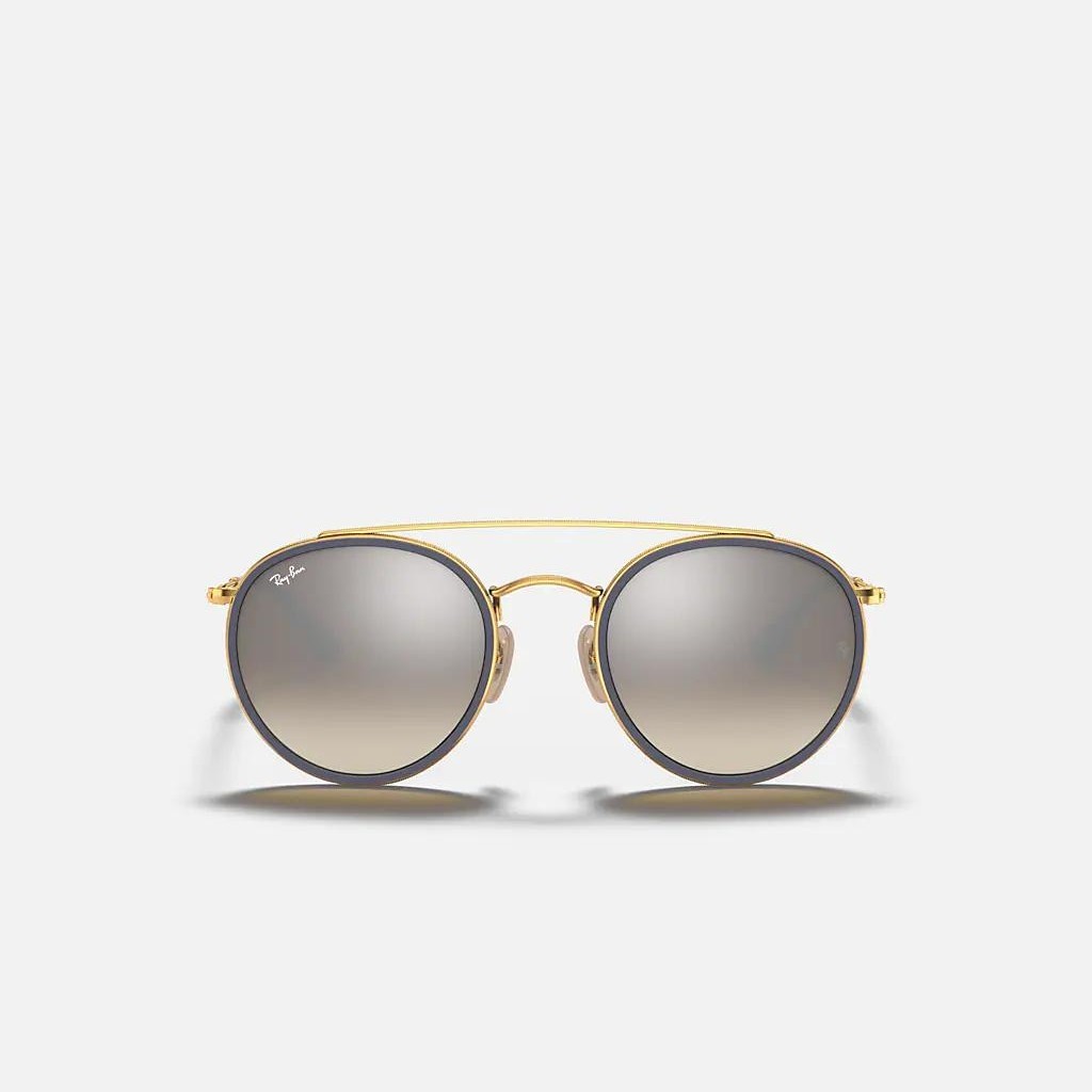 Kính Ray-Ban Round Double Bridge Vàng Bạc