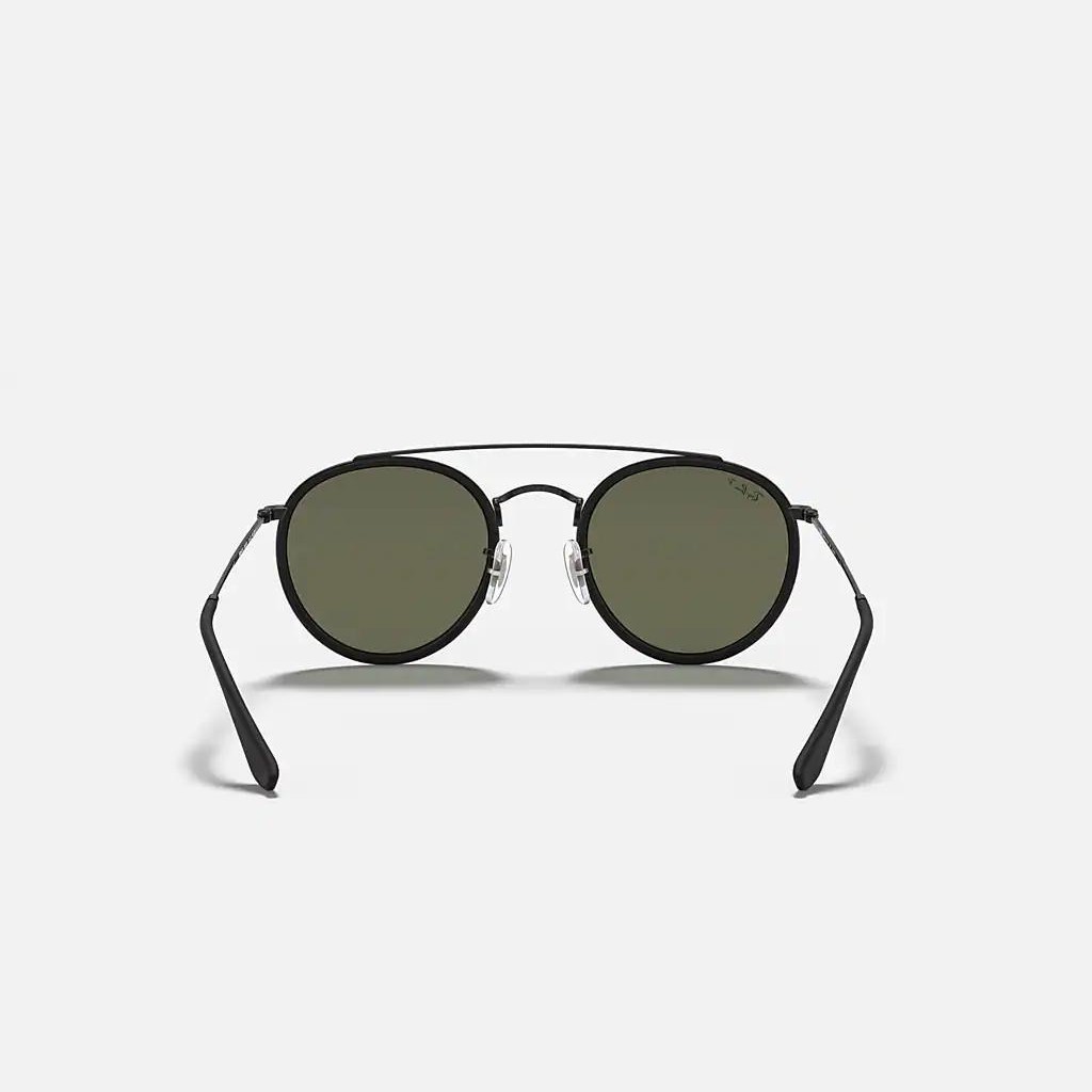 Kính Ray-Ban Round Double Bridge Đen Xanh Lá