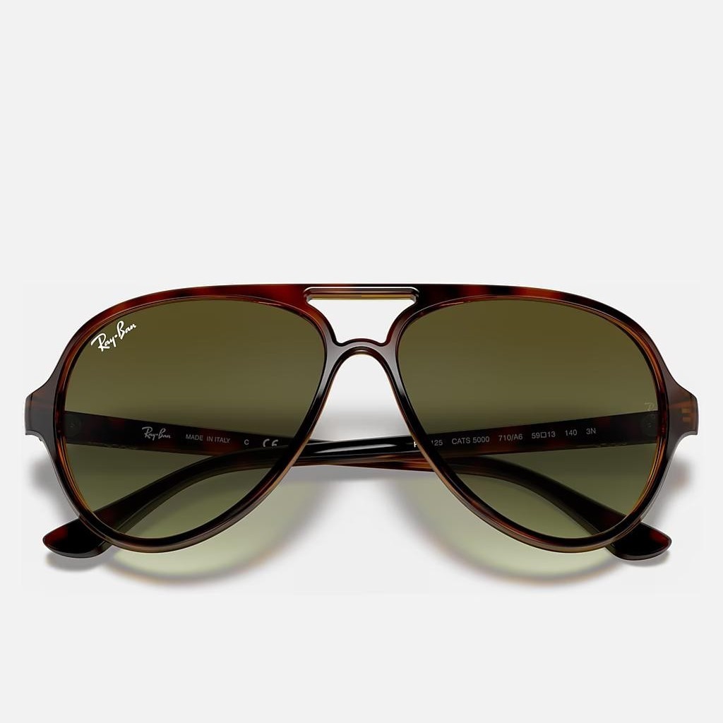 Kính Ray-Ban Cats 5000 Classic Nâu Xanh Lá