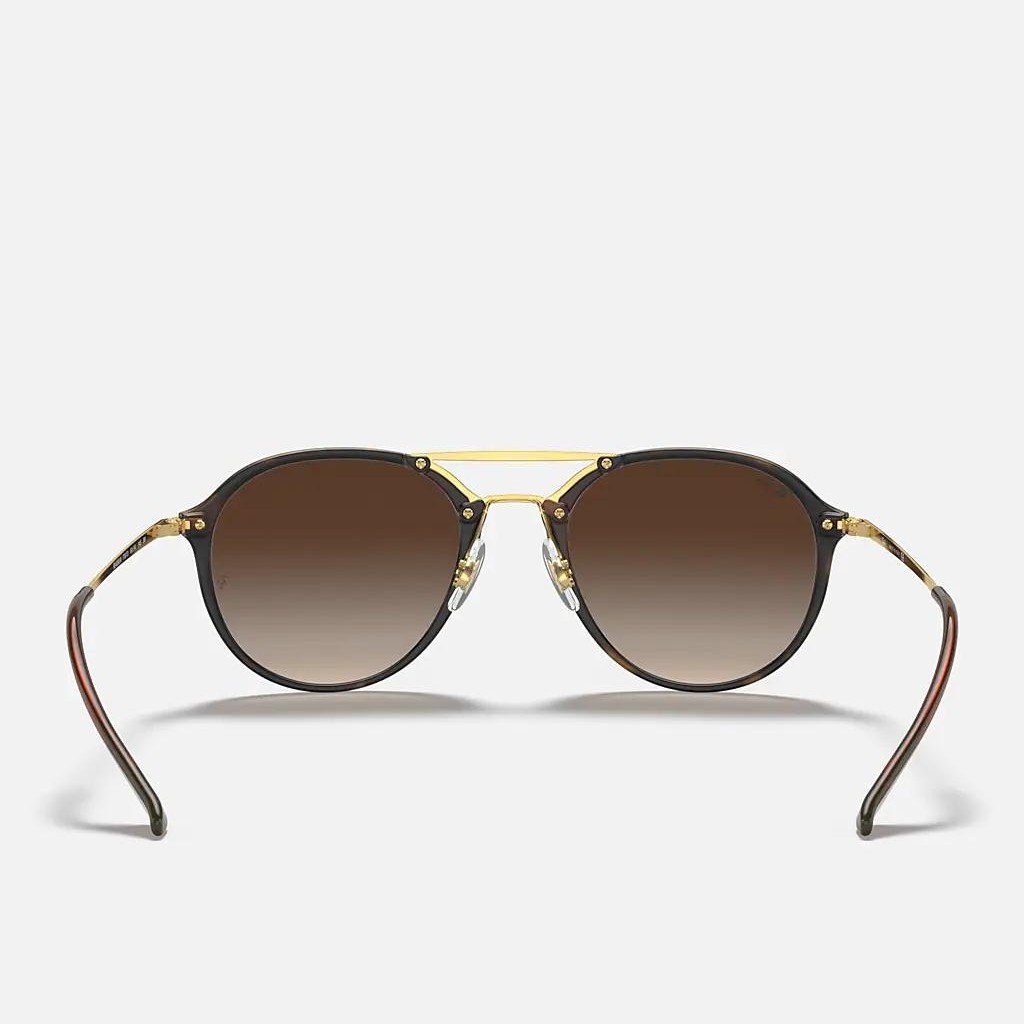 Kính Ray-Ban Blaze Double Bridge Vàng Nâu