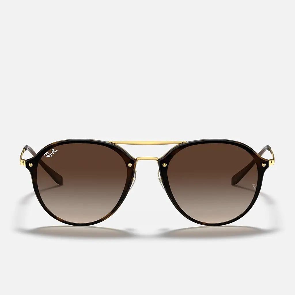 Kính Ray-Ban Blaze Double Bridge Vàng Nâu