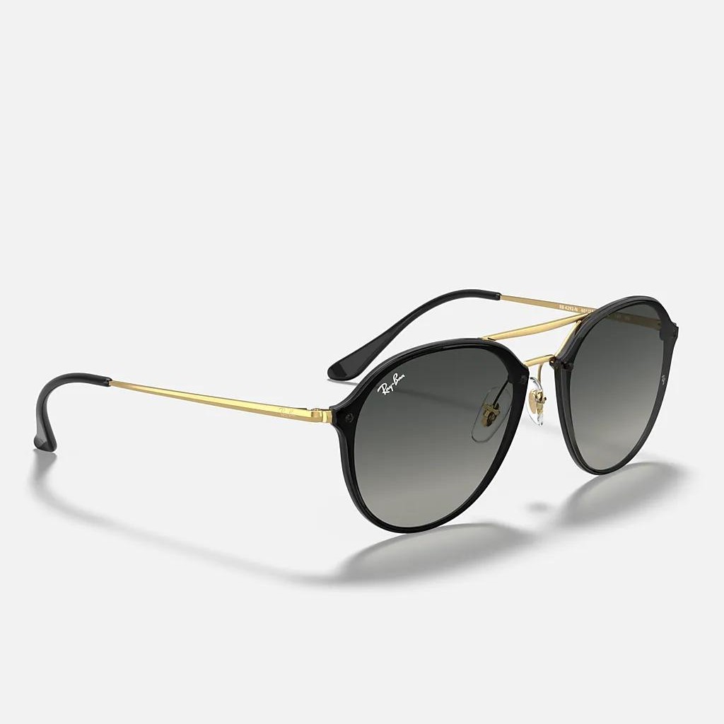 Kính Ray-Ban Blaze Double Bridge Đen Xám