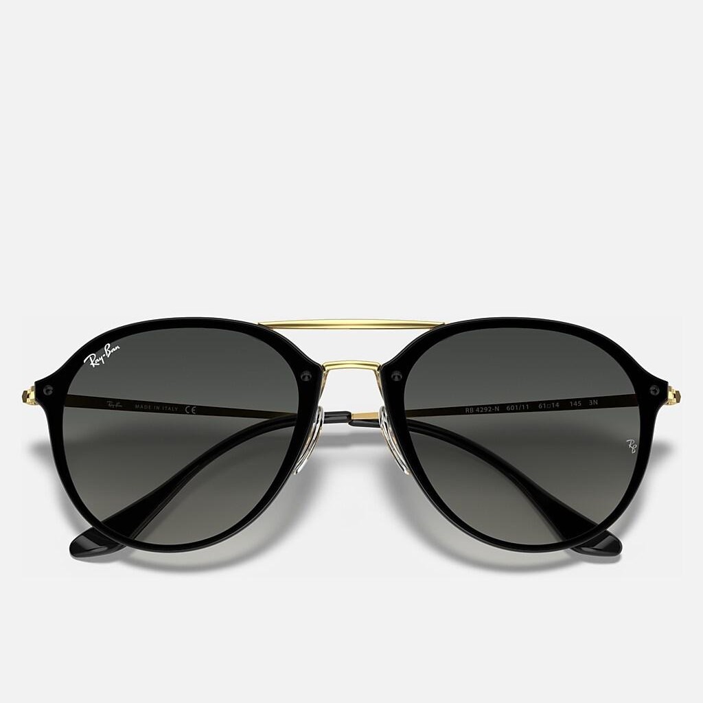 Kính Ray-Ban Blaze Double Bridge Đen Xám