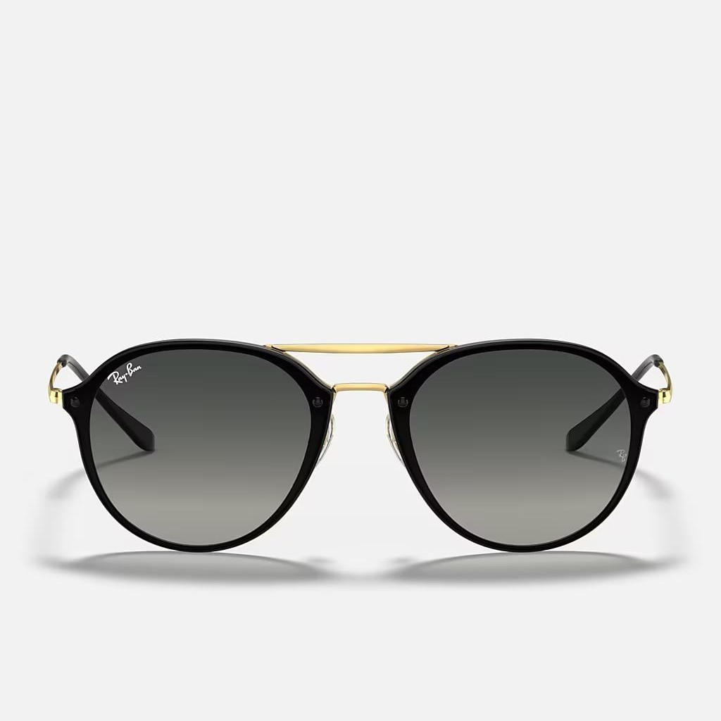 Kính Ray-Ban Blaze Double Bridge Đen Xám