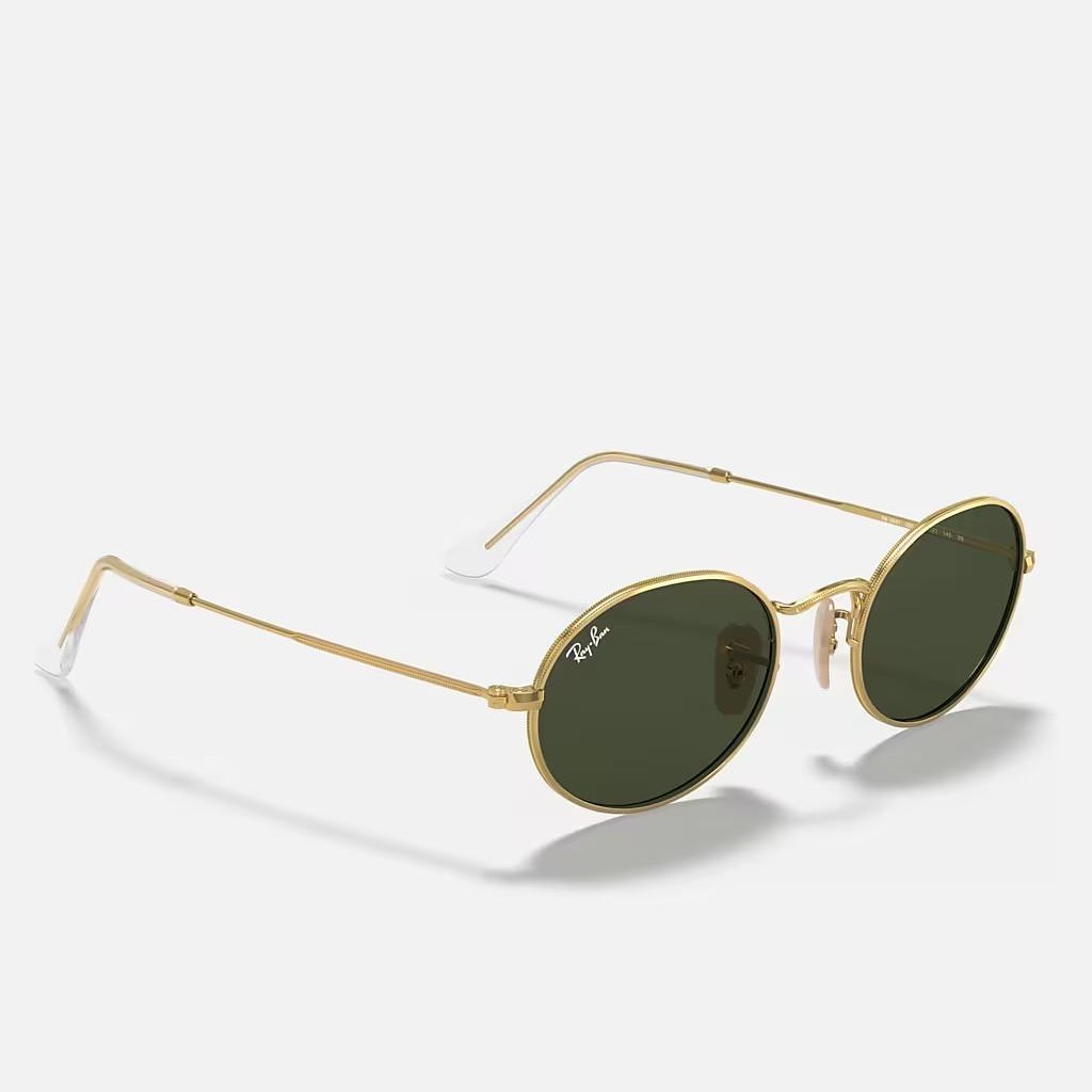 Kính Ray-Ban Oval Vàng Xanh Lá