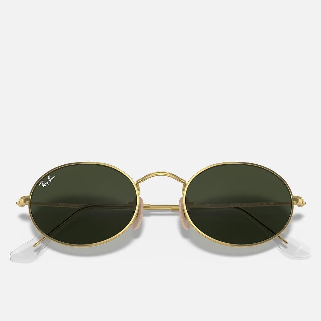 Kính Ray-Ban Oval Vàng Xanh Lá