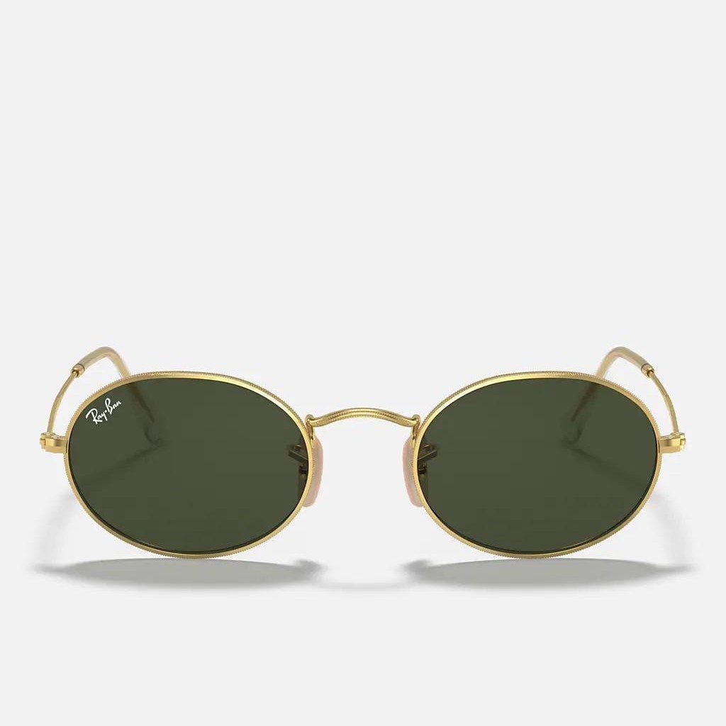 Kính Ray-Ban Oval Vàng Xanh Lá