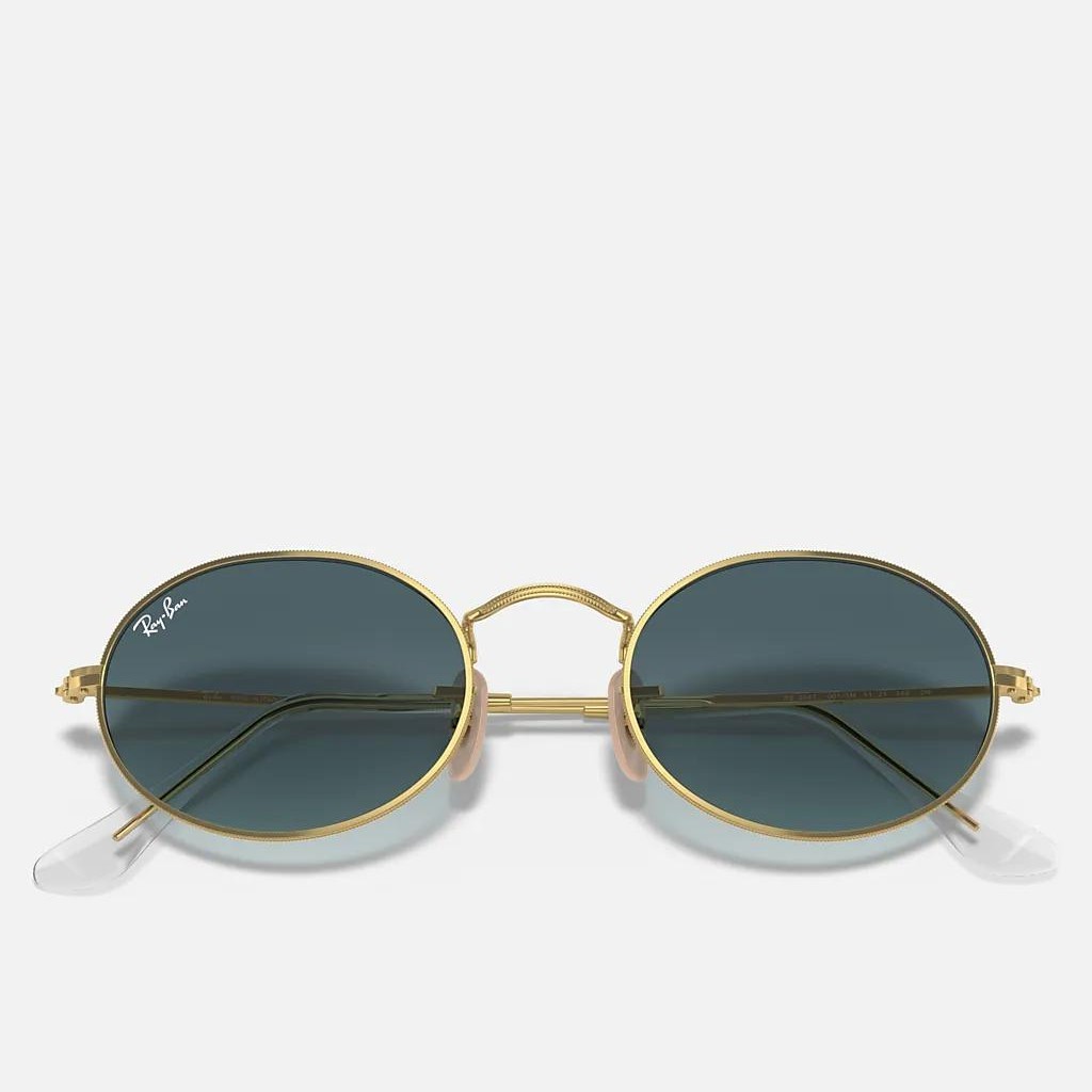 Kính Ray-Ban Oval Vàng Xanh Dương