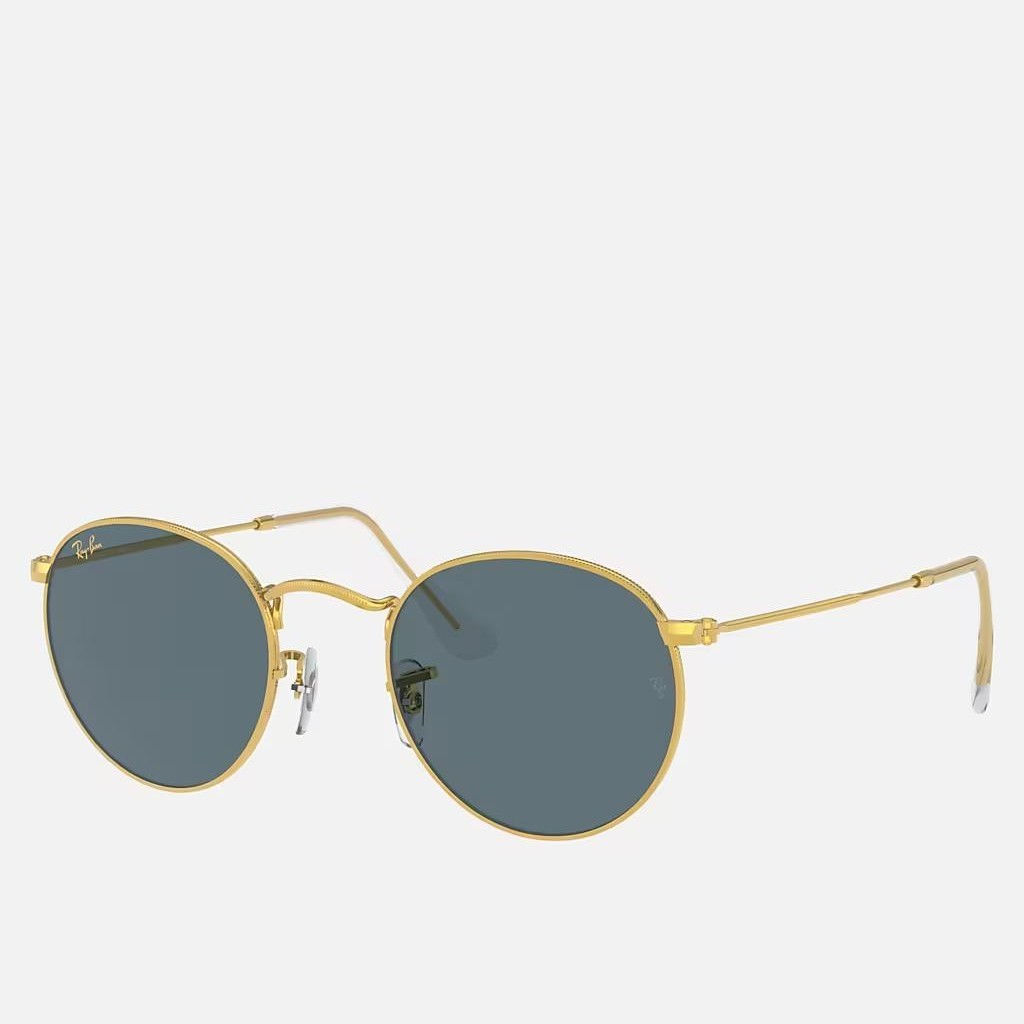 Kính Ray-Ban Round Metal Legend Gold Vàng Xanh Dương