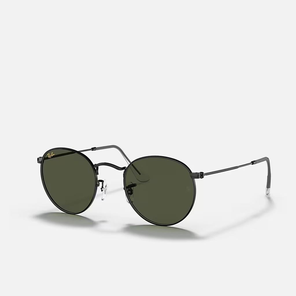 Kính Ray-Ban Round Metal Legend Gold Đen Xanh Lá