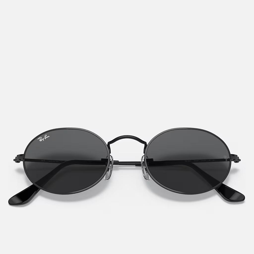 Kính Ray-Ban Oval Đen Xám