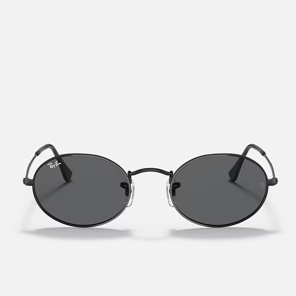 Kính Ray-Ban Oval Đen Xám