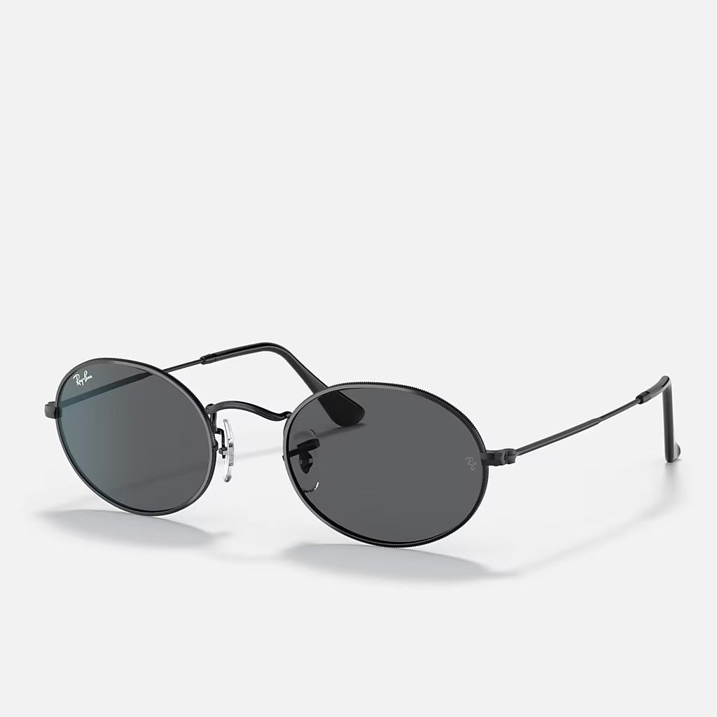 Kính Ray-Ban Oval Đen Xám