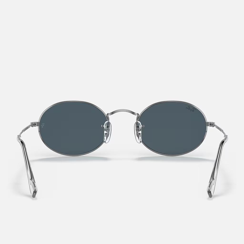 Kính Ray-Ban Oval Bạc Xanh Dương