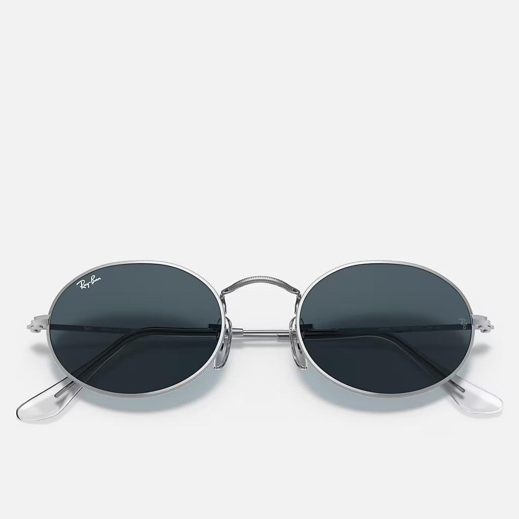 Kính Ray-Ban Oval Bạc Xanh Dương