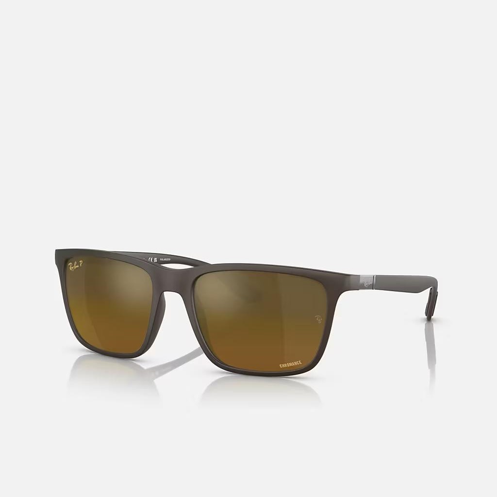 Kính Ray-Ban Rb4385 Nâu Nhám Vàng