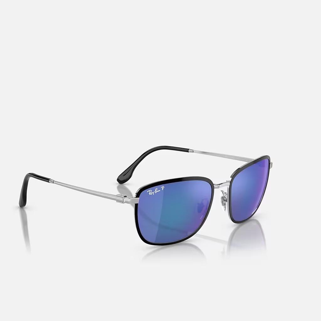 Kính Ray-Ban Rb3705 Chromance Bạc Xanh Lá