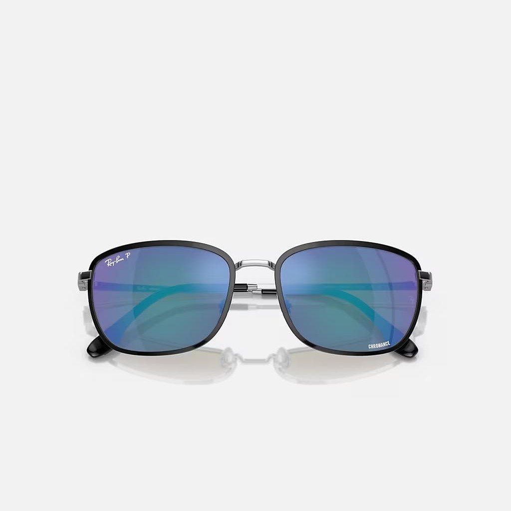 Kính Ray-Ban Rb3705 Chromance Bạc Xanh Lá