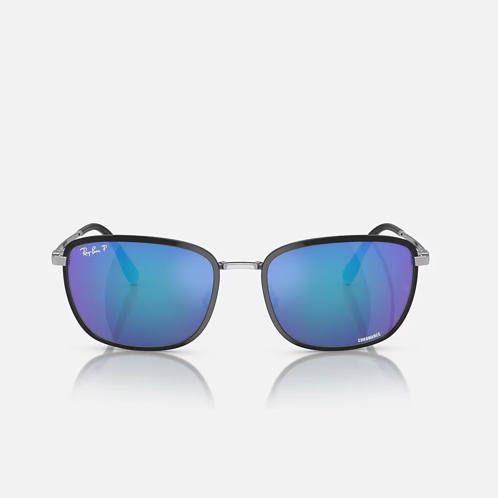 Kính Ray-Ban Rb3705 Chromance Bạc Xanh Lá