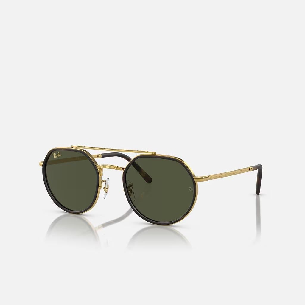 Kính Ray-Ban Rb3765 Vàng Xanh Lá