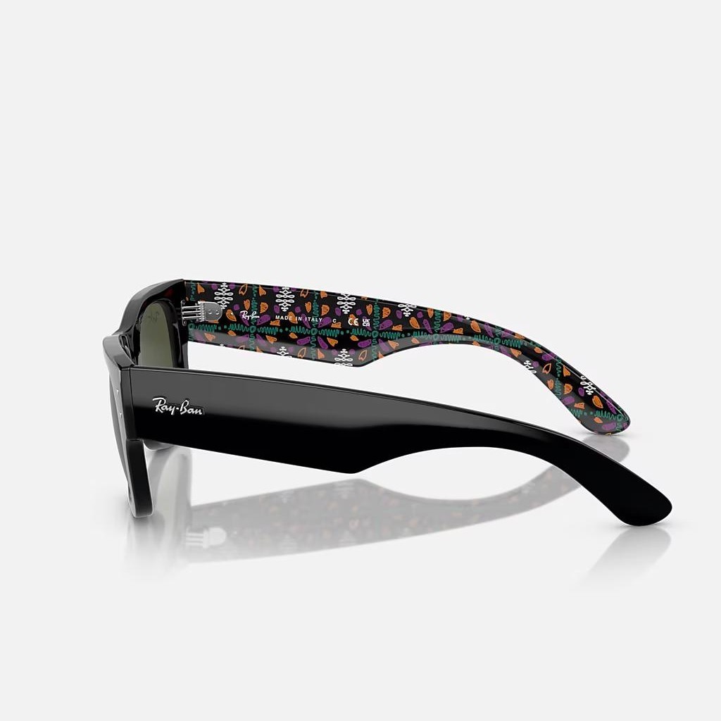 Kính Ray-Ban Dia De Muertos Mega Wayfarer Đen Xanh Lá