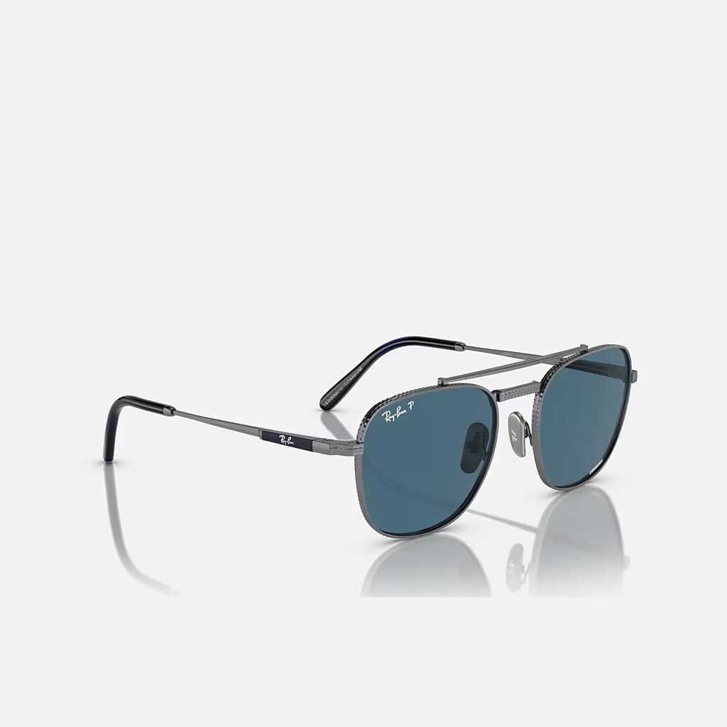 Kính Ray-Ban Frank Ii Titanium Xám Xanh Dương