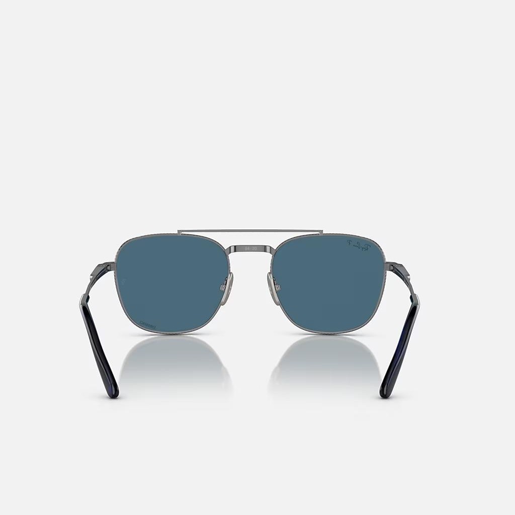 Kính Ray-Ban Frank Ii Titanium Xám Xanh Dương