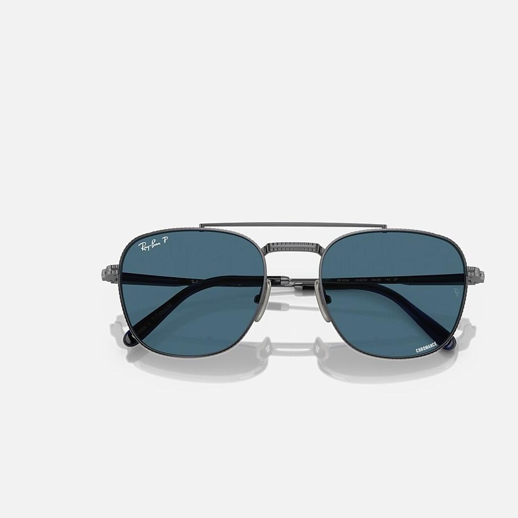 Kính Ray-Ban Frank Ii Titanium Xám Xanh Dương