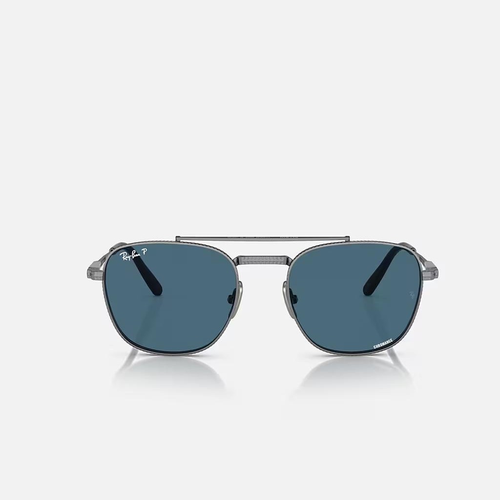 Kính Ray-Ban Frank Ii Titanium Xám Xanh Dương