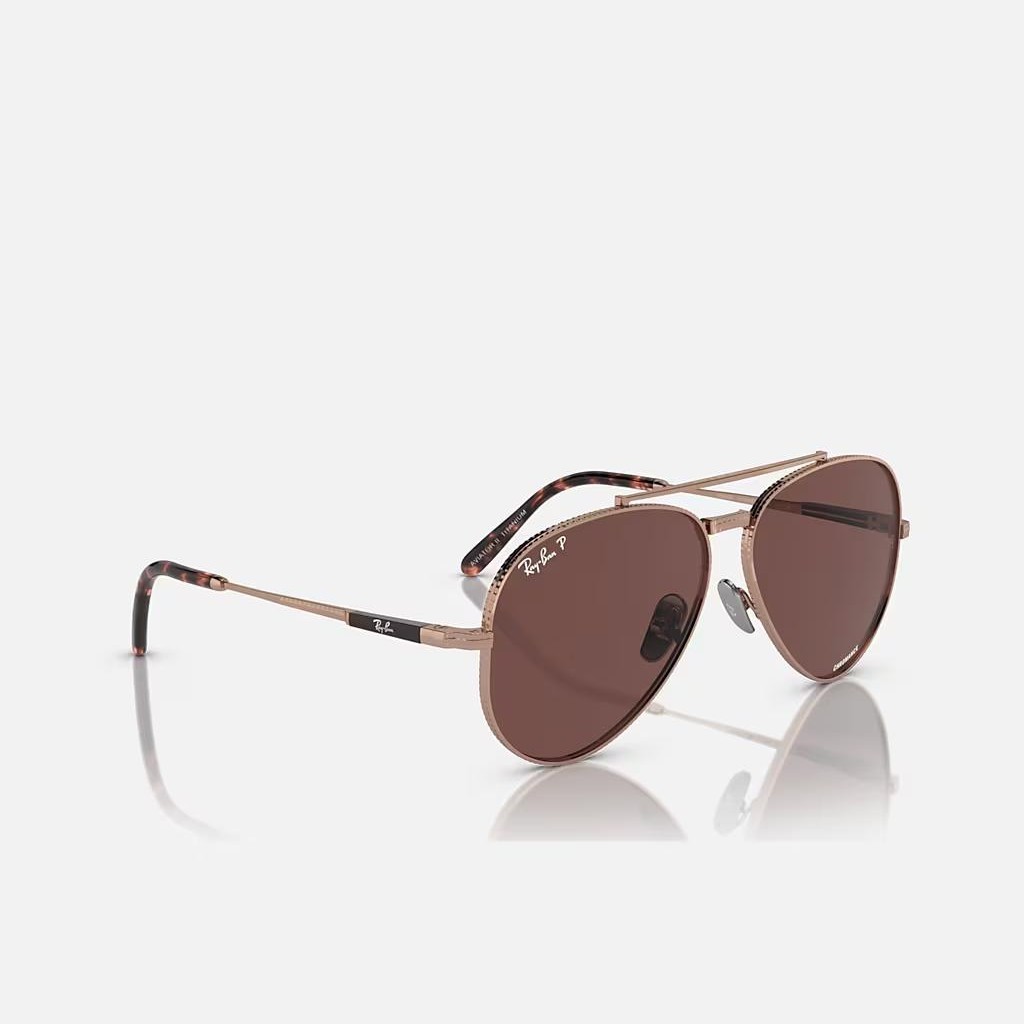 Kính Ray-Ban Aviator Ii Titanium Hồng Tím