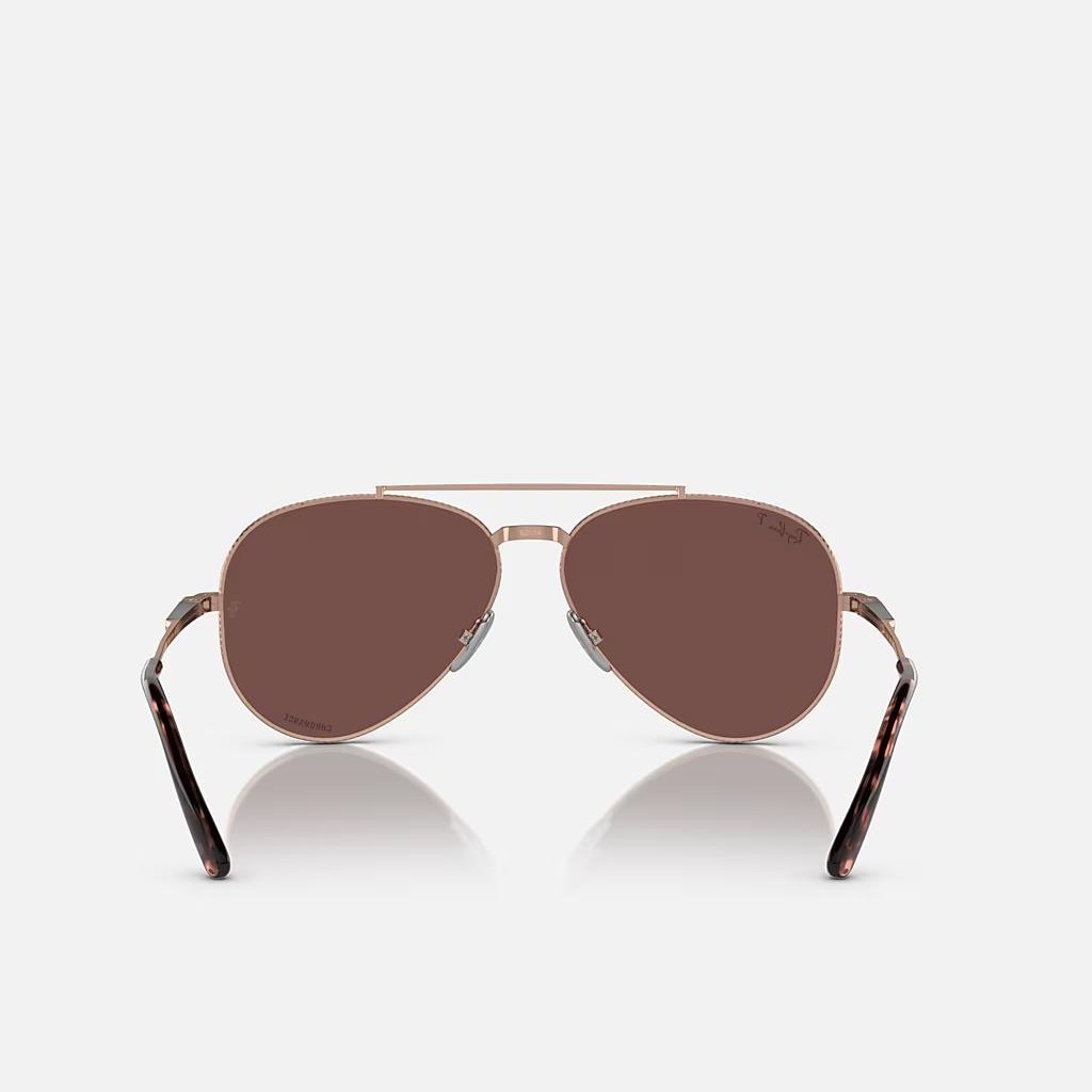 Kính Ray-Ban Aviator Ii Titanium Hồng Tím