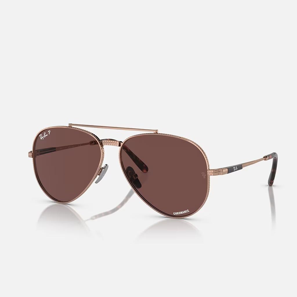 Kính Ray-Ban Aviator Ii Titanium Hồng Tím