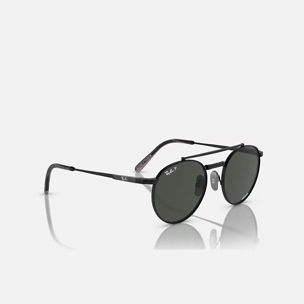 Kính Ray-Ban Round Ii Titanium Đen Xám Đậm