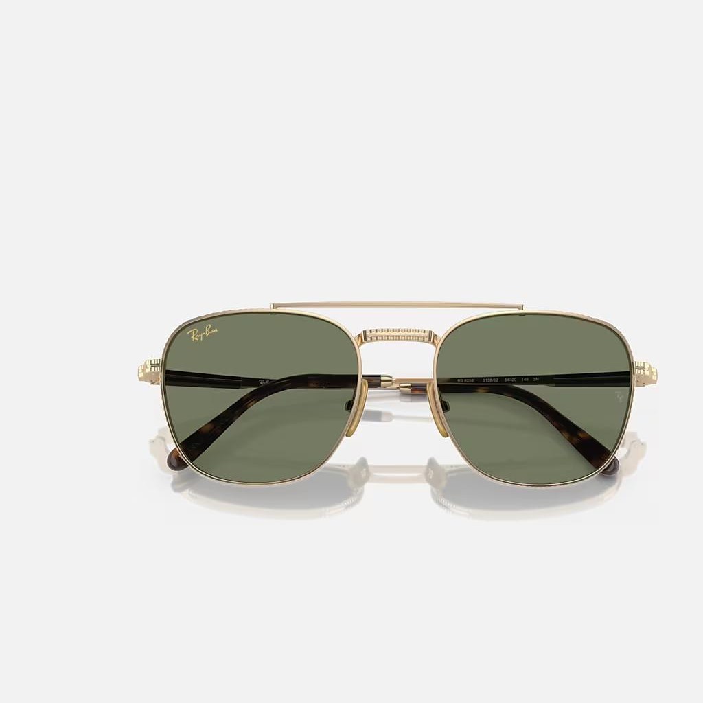 Kính Ray-Ban Frank Ii Titanium Vàng Xanh Lá