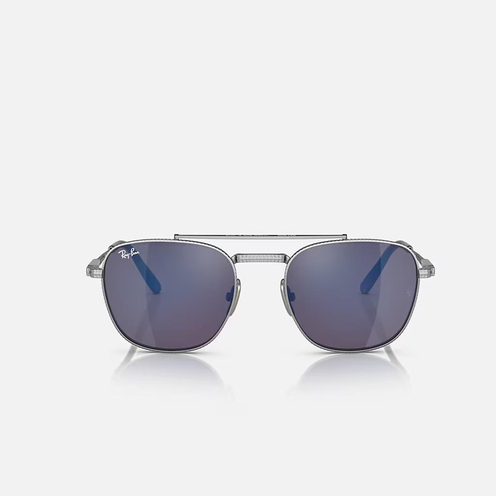 Kính Ray-Ban Frank Ii Titanium Bạc Xám Xanh Dương