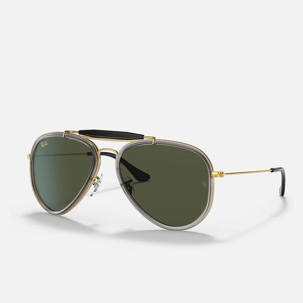 Kính Ray-Ban Outdoorsman Vàng Xanh Lá