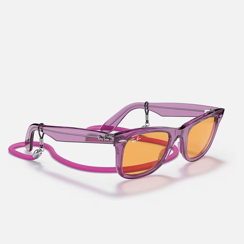 Kính Ray-Ban Original Wayfarer Colorblock Tím Cam