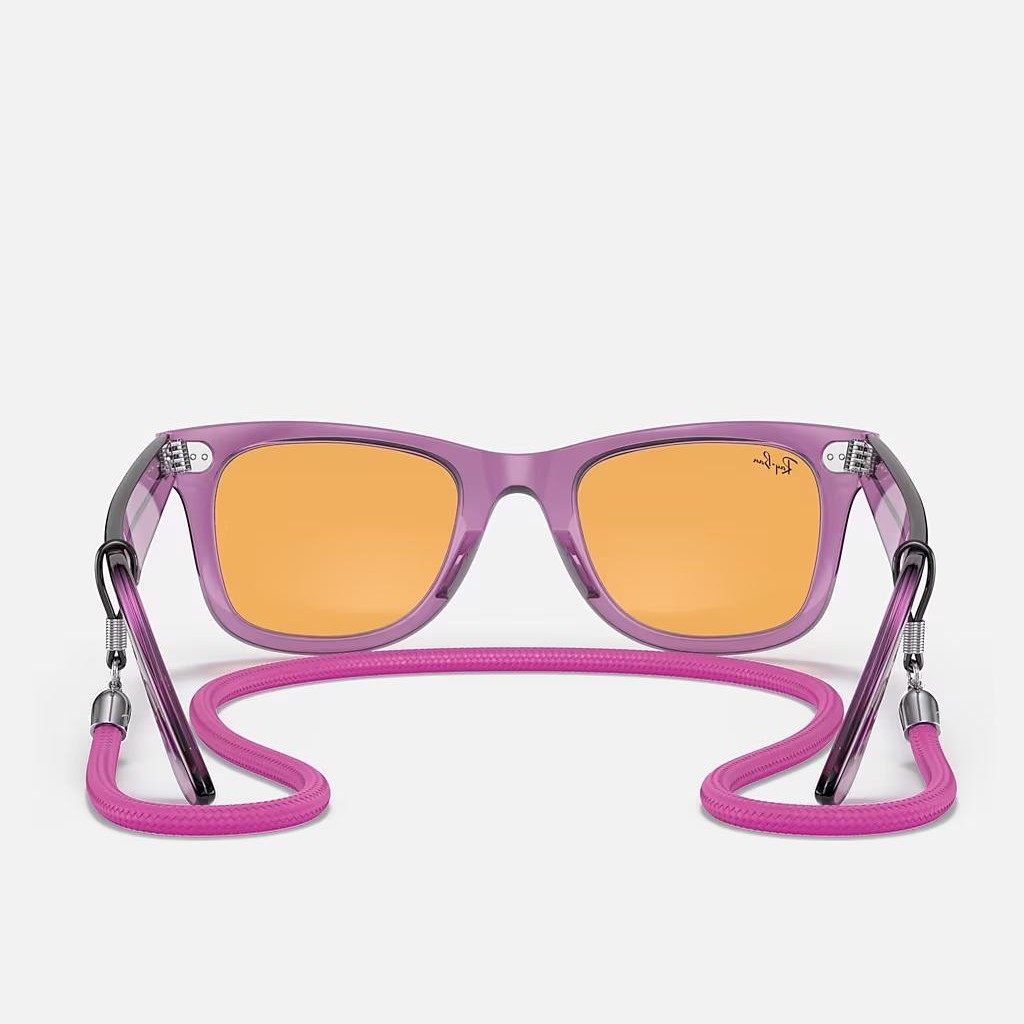 Kính Ray-Ban Original Wayfarer Colorblock Tím Cam