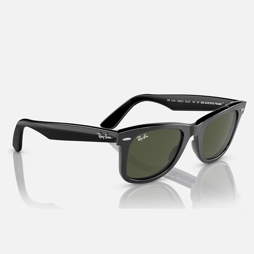 Kính Ray-Ban Original Wayfarer Bio-Acetate Đen Xanh Lá