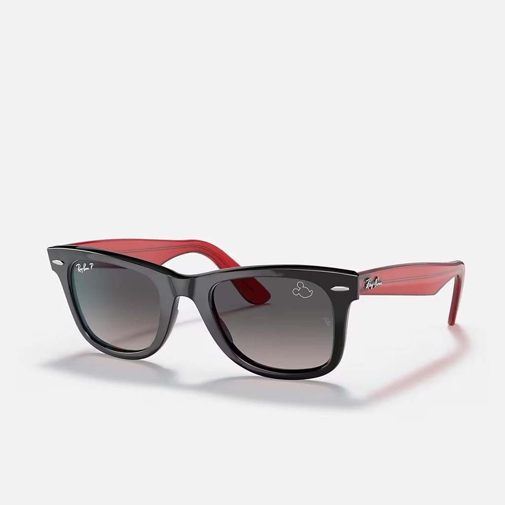 Kính Ray-Ban Rb2140 Wayfarer Mickey J22 Đỏ Xám