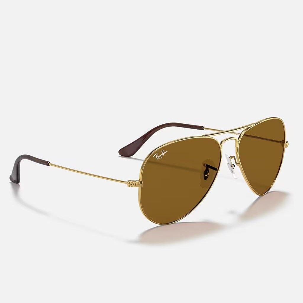 Kính Ray-Ban Aviator Classic Vàng Nâu