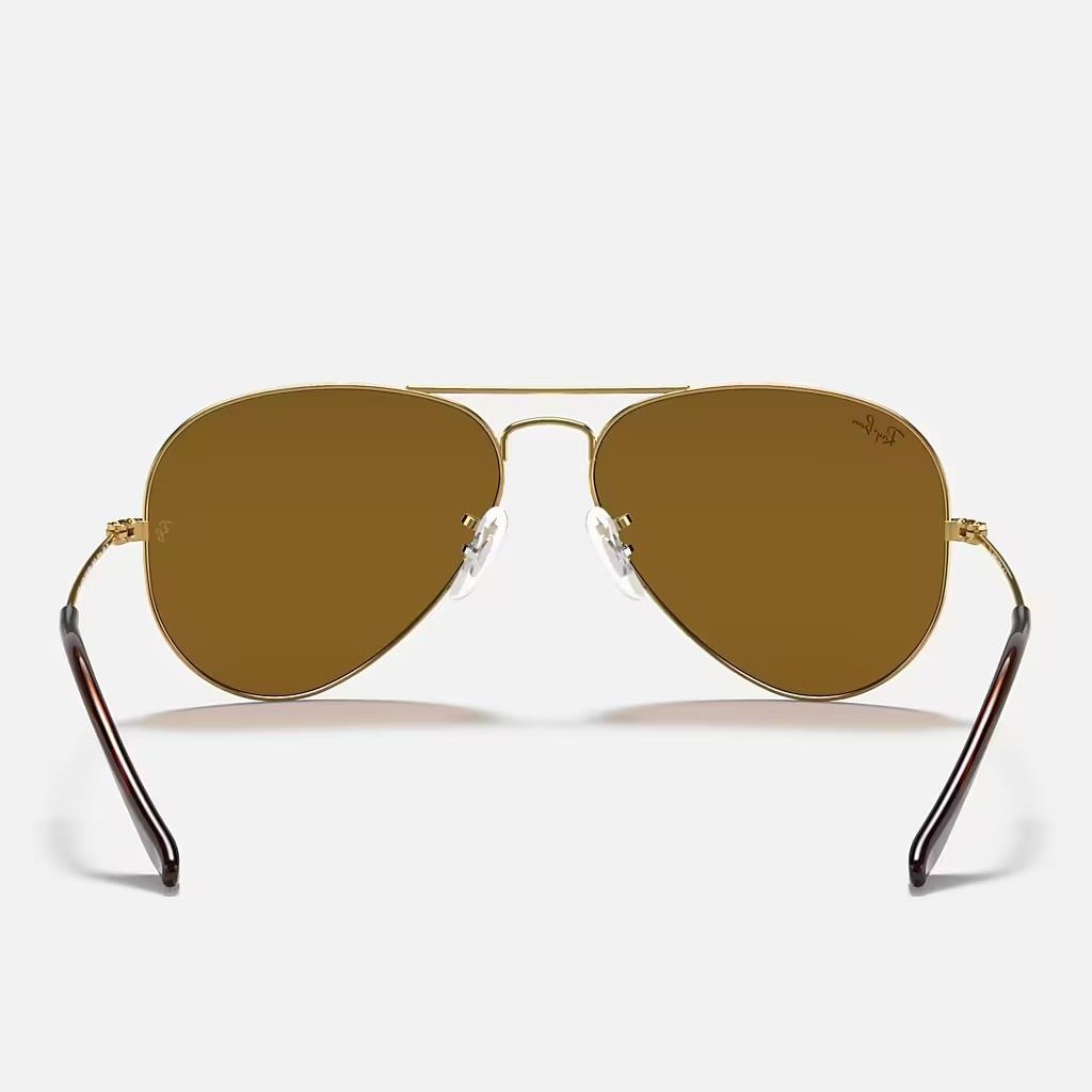 Kính Ray-Ban Aviator Classic Vàng Nâu