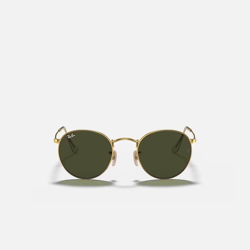 Kính Ray-Ban Round Metal Vàng Xanh Lá