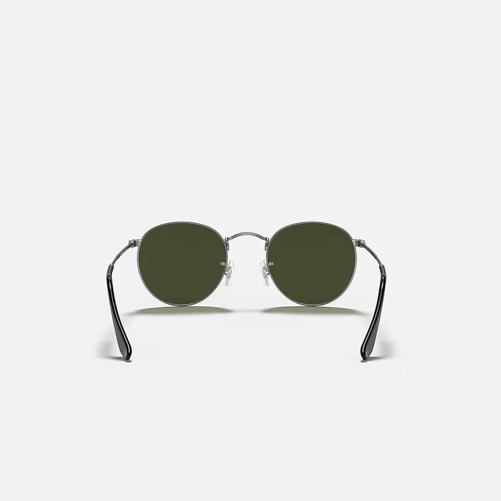 Kính Ray-Ban Round Metal Xám Nhám Xanh Lá