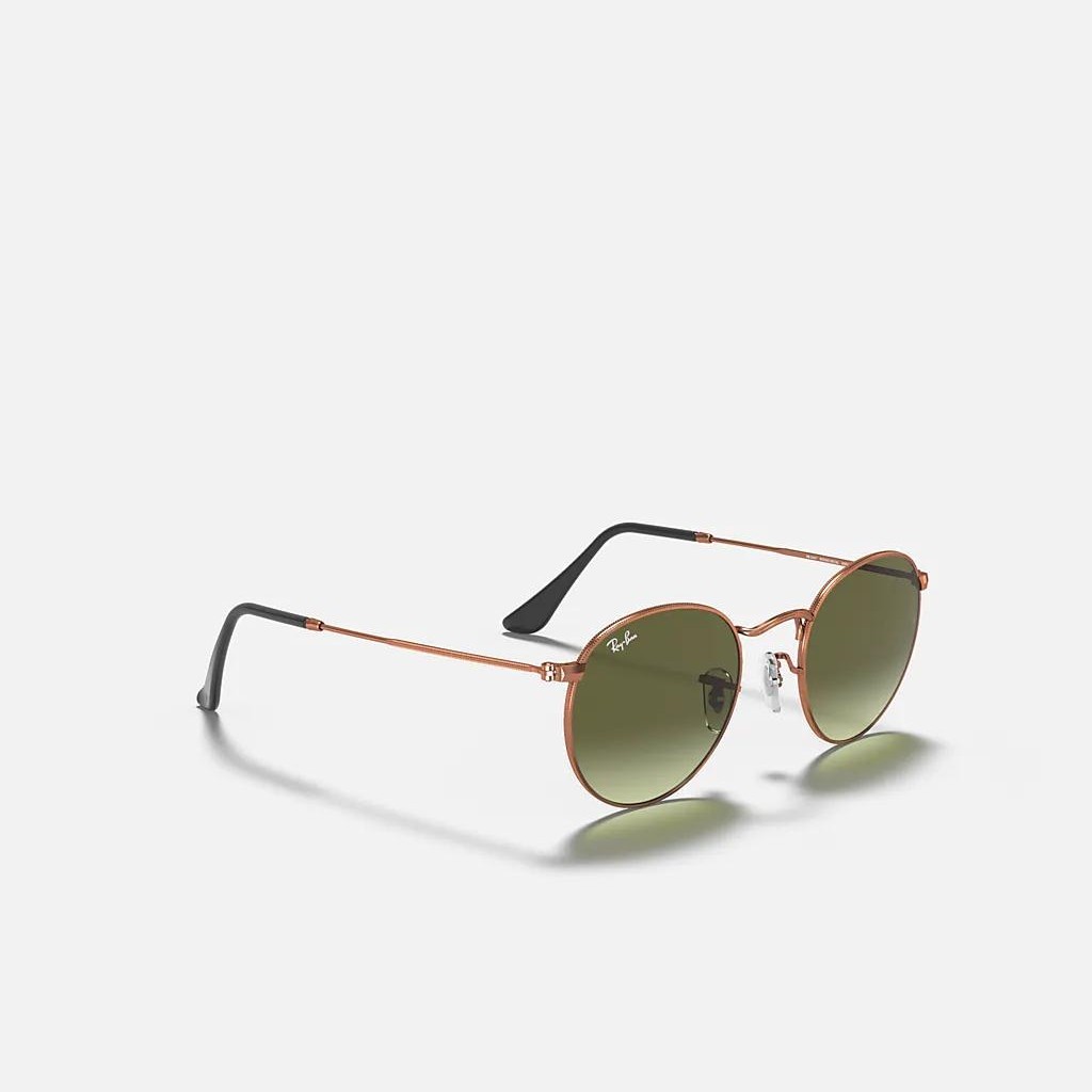 Kính Ray-Ban Round Metal Nâu Xanh Lá