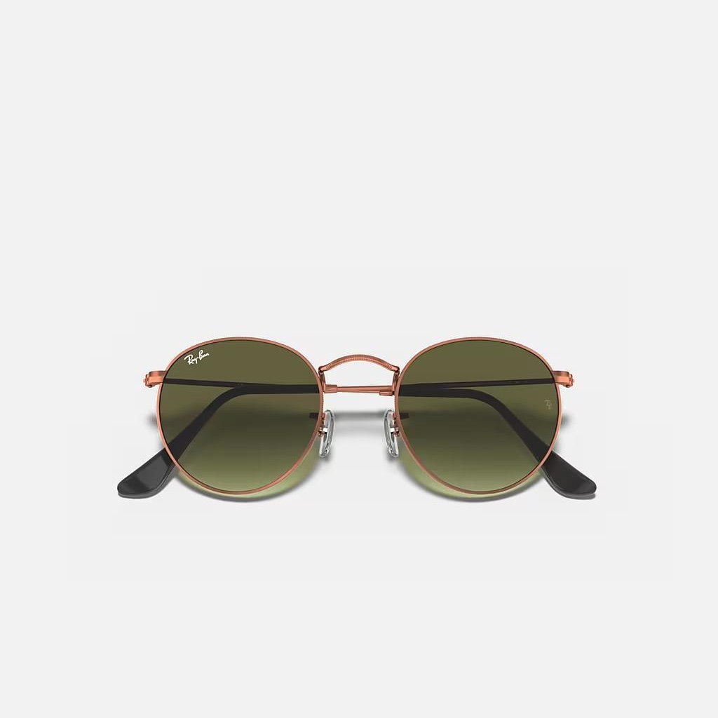 Kính Ray-Ban Round Metal Nâu Xanh Lá