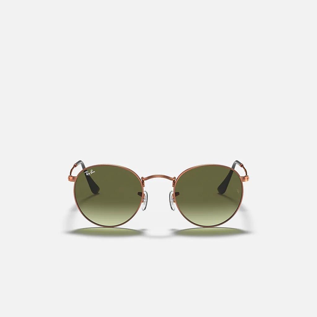 Kính Ray-Ban Round Metal Nâu Xanh Lá