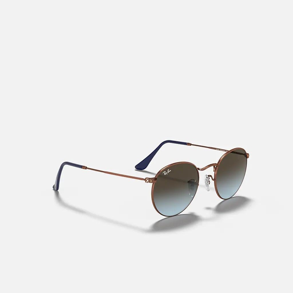 Kính Ray-Ban Round Metal Nâu Xanh Dương